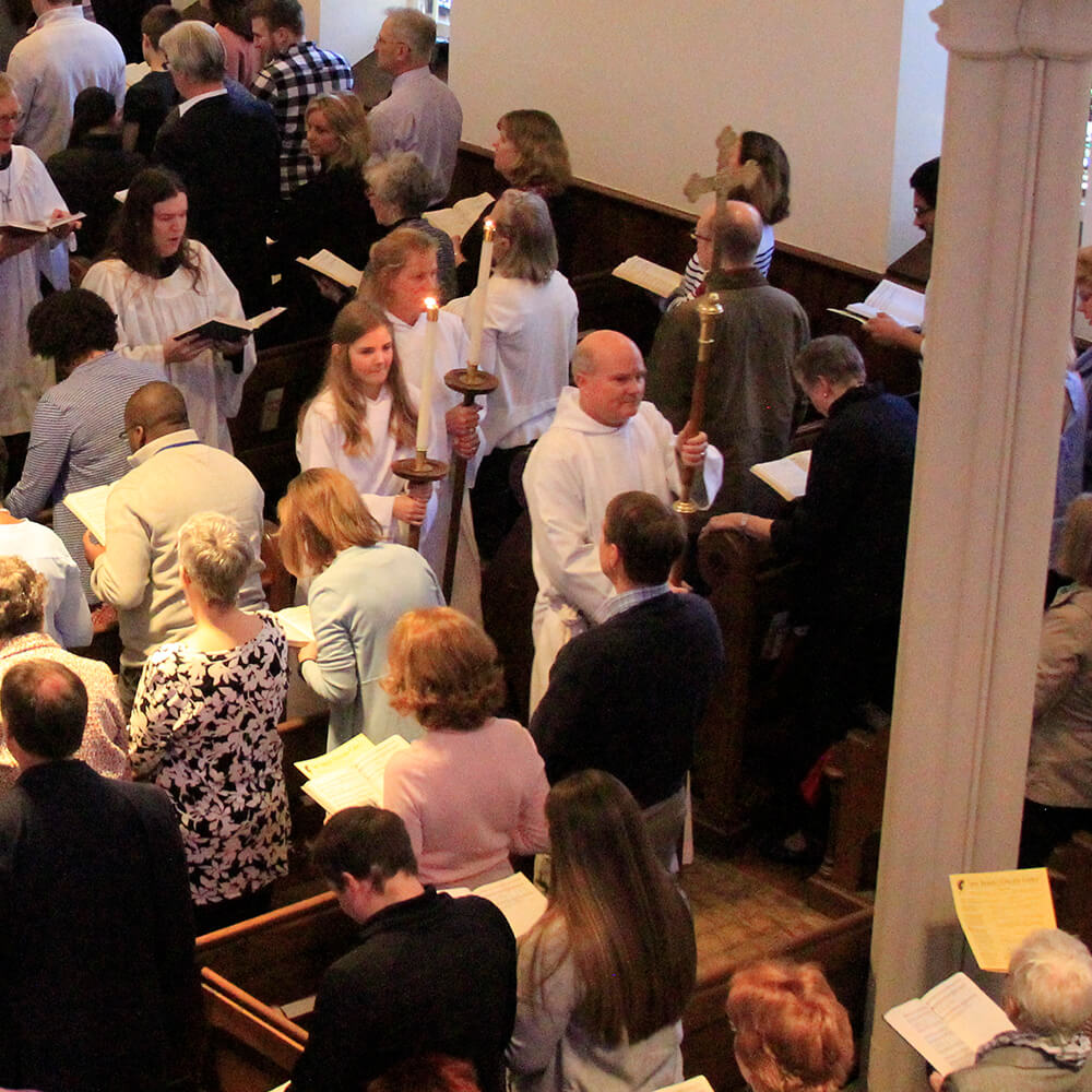 Acolytes leading a procession