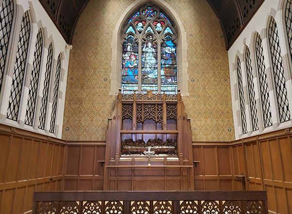 Renovated chancel